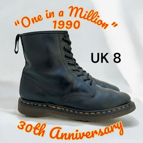 Dr Martens One in a Million UK8 30th Anniversary 1990 90s England 1460 MIE Boots